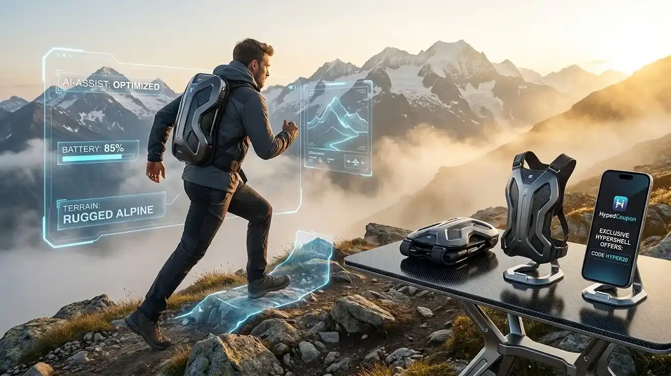 Hypershell: Explore the Future of Outdoor Adventures with Smart Exoskeleton Technology